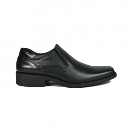 Walk About® Men Slip-on Shoes with Genuine Soft Cow Leather (921 537 Black 18)